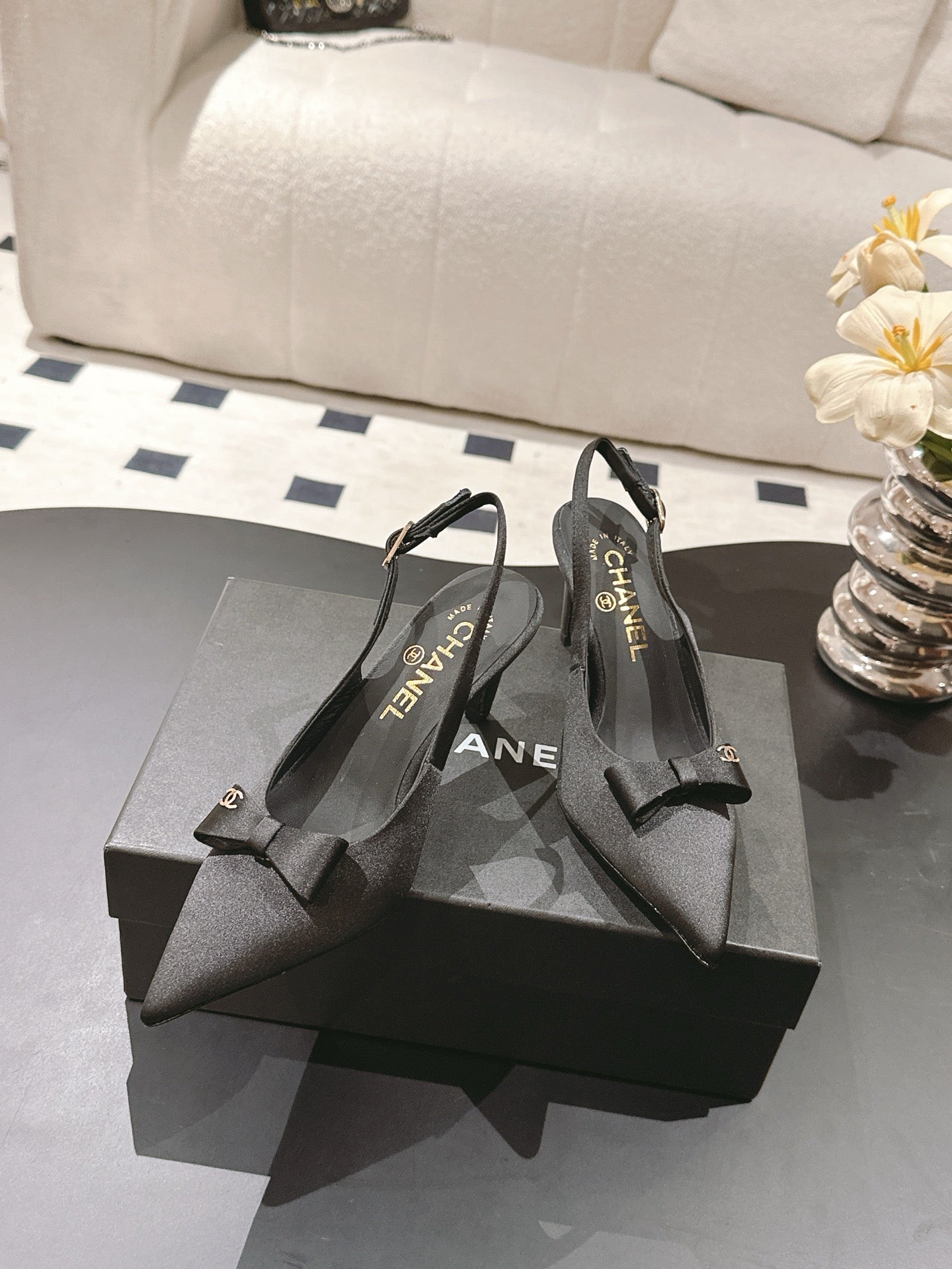 Chan 25fw slingback heels