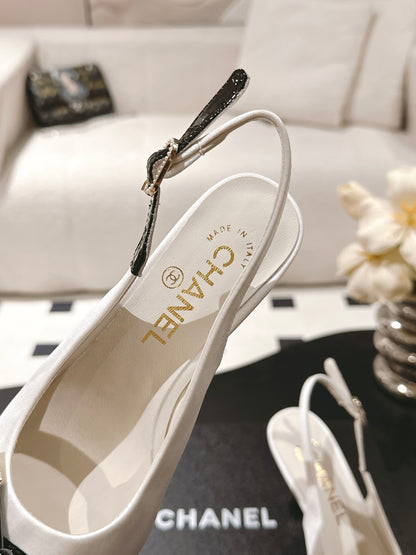 Chan 25fw slingback heels