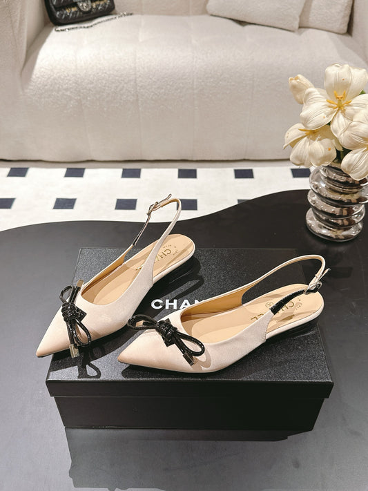 Chan 25fw slingback flats