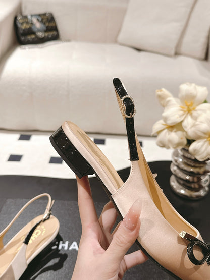 Chan 25fw slingback flats