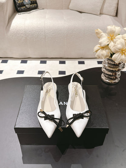 Chan 25fw slingback flats