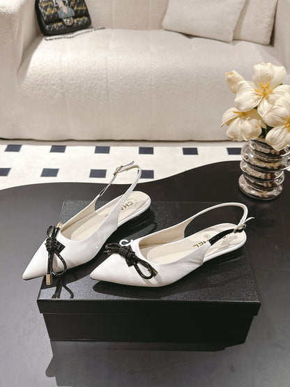 Chan 25fw slingback flats