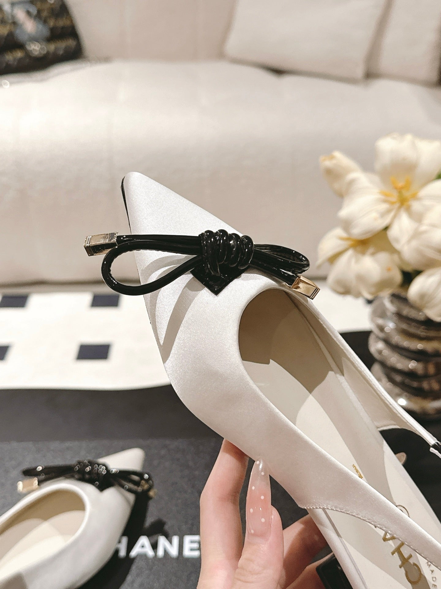 Chan 25fw slingback flats