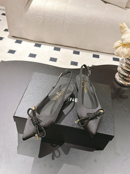 Chan 25fw slingback flats