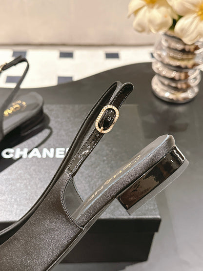 Chan 25fw slingback flats