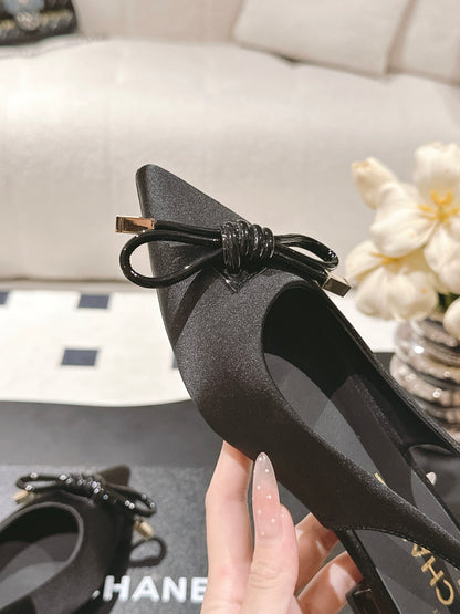 Chan 25fw slingback flats