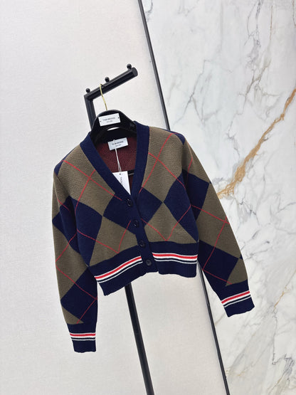 Thom 25fw plaid cardigan