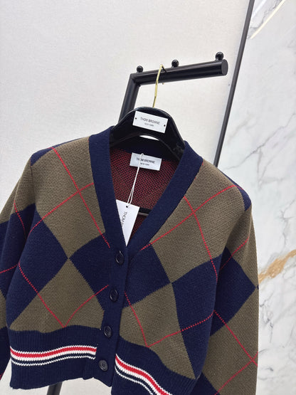 Thom 25fw plaid cardigan