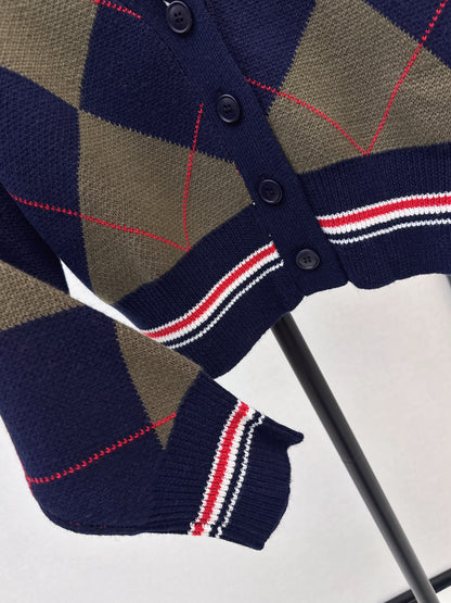 Thom 25fw plaid cardigan