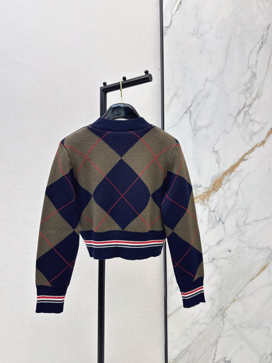 Thom 25fw plaid cardigan