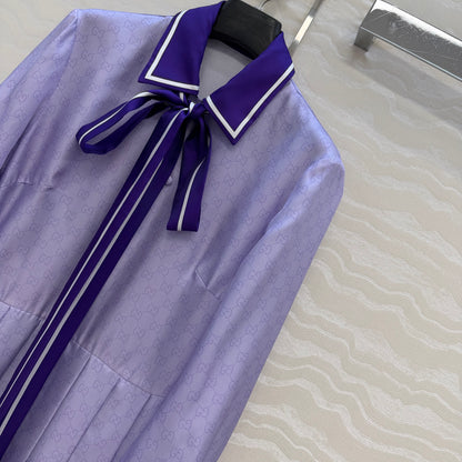 Gucc 25fw silk dress