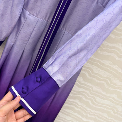 Gucc 25fw silk dress