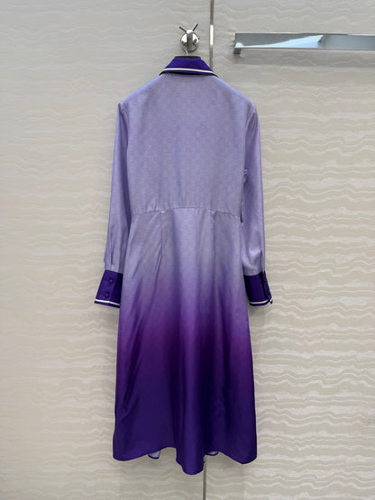 Gucc 25fw silk dress