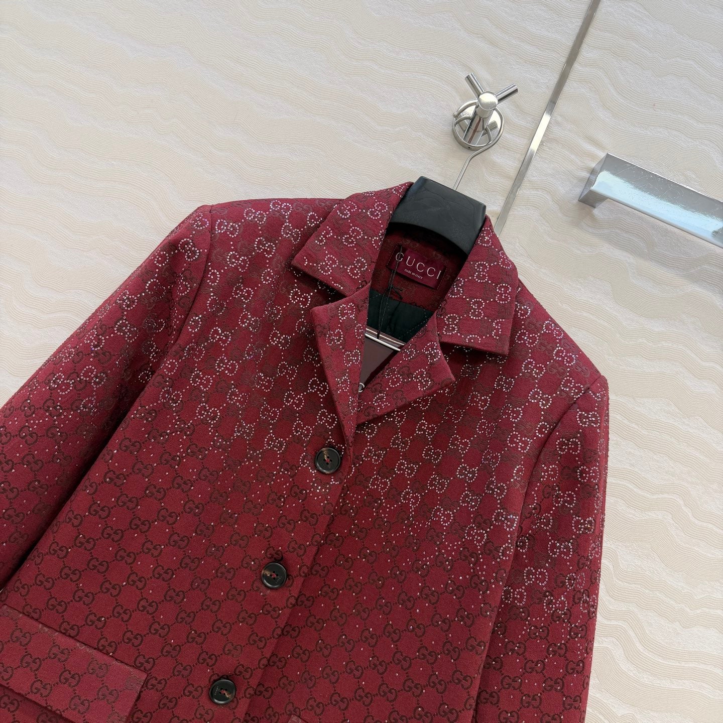 Gucc 25fw jacquard blazer