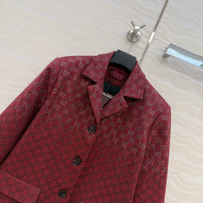 Gucc 25fw jacquard blazer