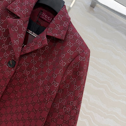 Gucc 25fw jacquard blazer