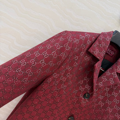 Gucc 25fw jacquard blazer