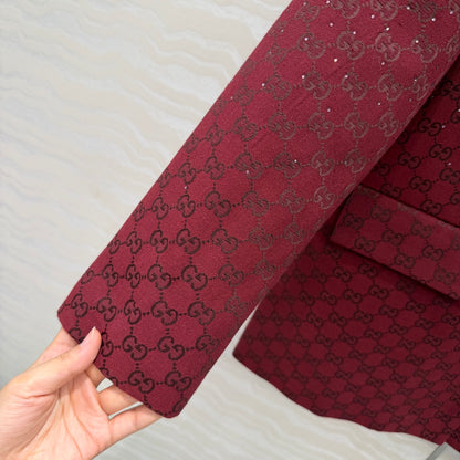 Gucc 25fw jacquard blazer