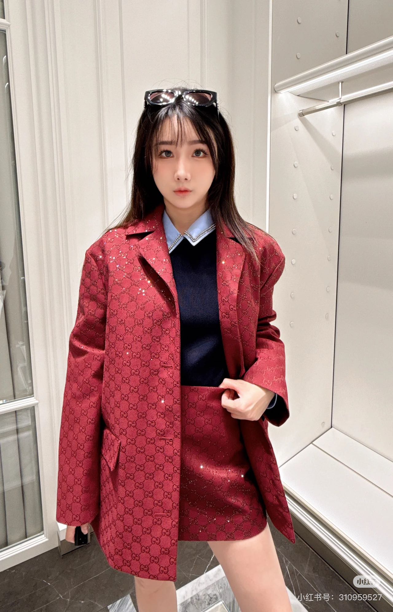 Gucc 25fw bling skirt