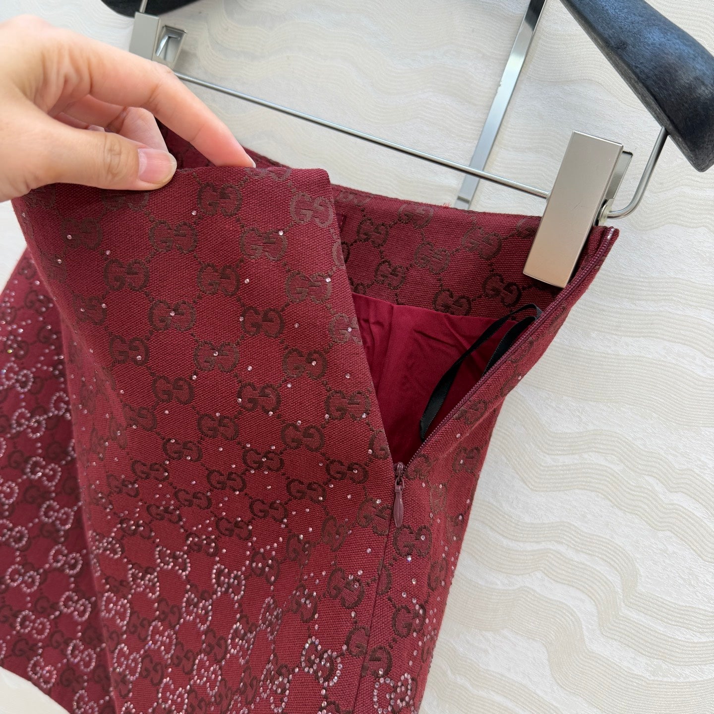 Gucc 25fw bling skirt