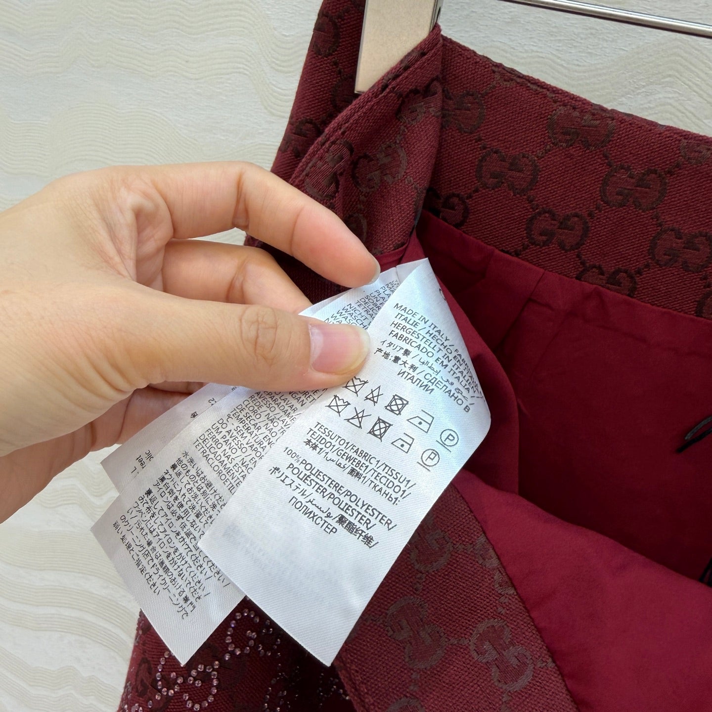 Gucc 25fw bling skirt