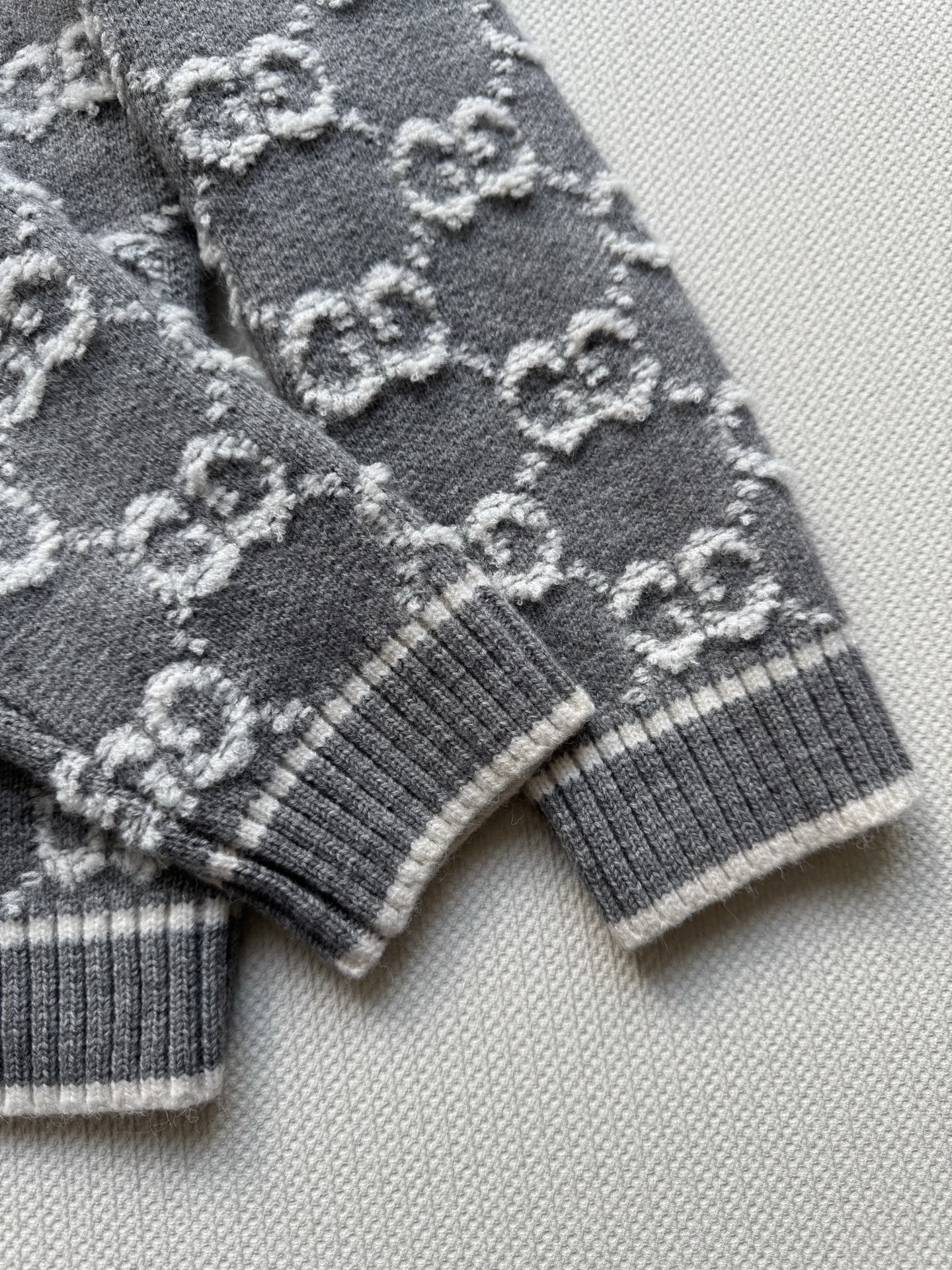 Guc 25fw jacquard cardigan