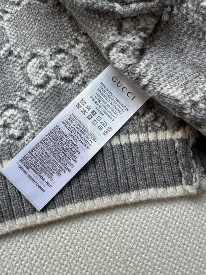 Guc 25fw jacquard cardigan