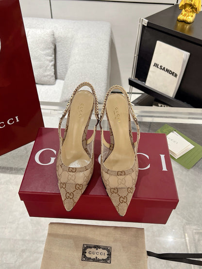 Gucc 25fw slingback heels