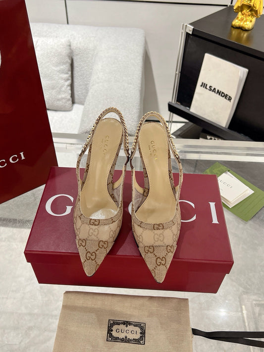 Gucc 25fw slingback heels