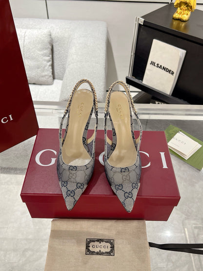 Gucc 25fw slingback heels