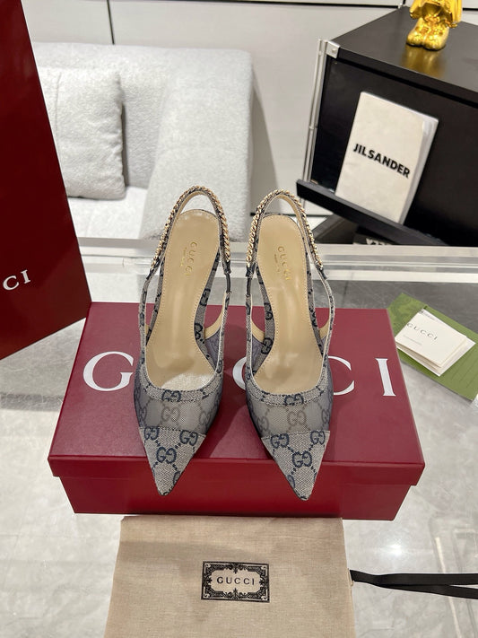 Gucc 25fw slingback heels