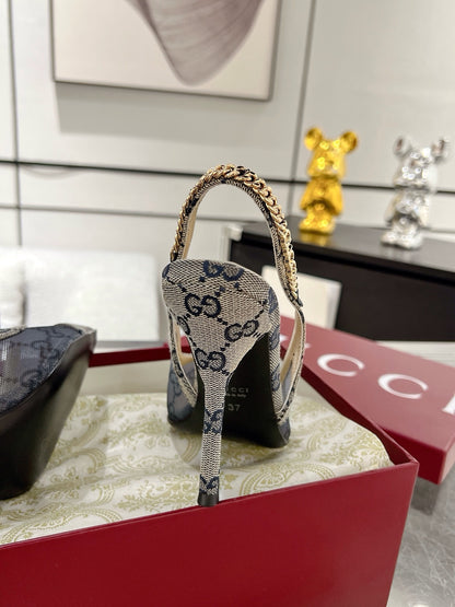 Gucc 25fw slingback heels