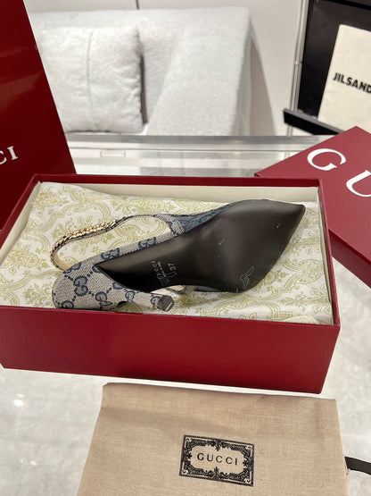 Gucc 25fw slingback heels