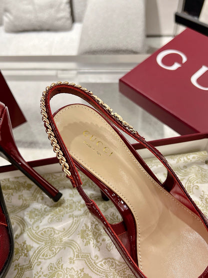 Gucc 25fw slingback heels