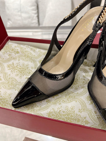 Gucc 25fw slingback heels