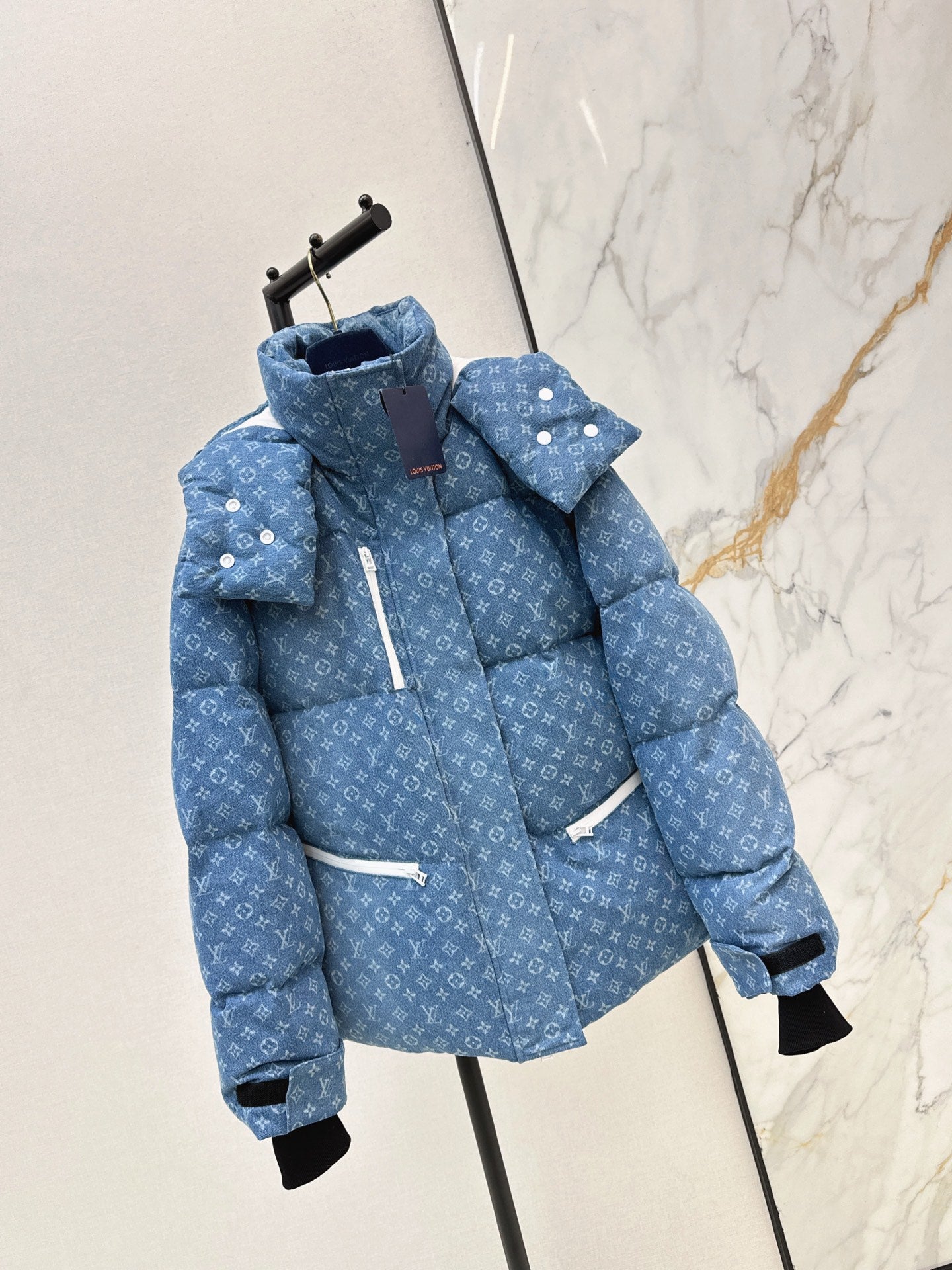 Louis 25fw denim down jacket