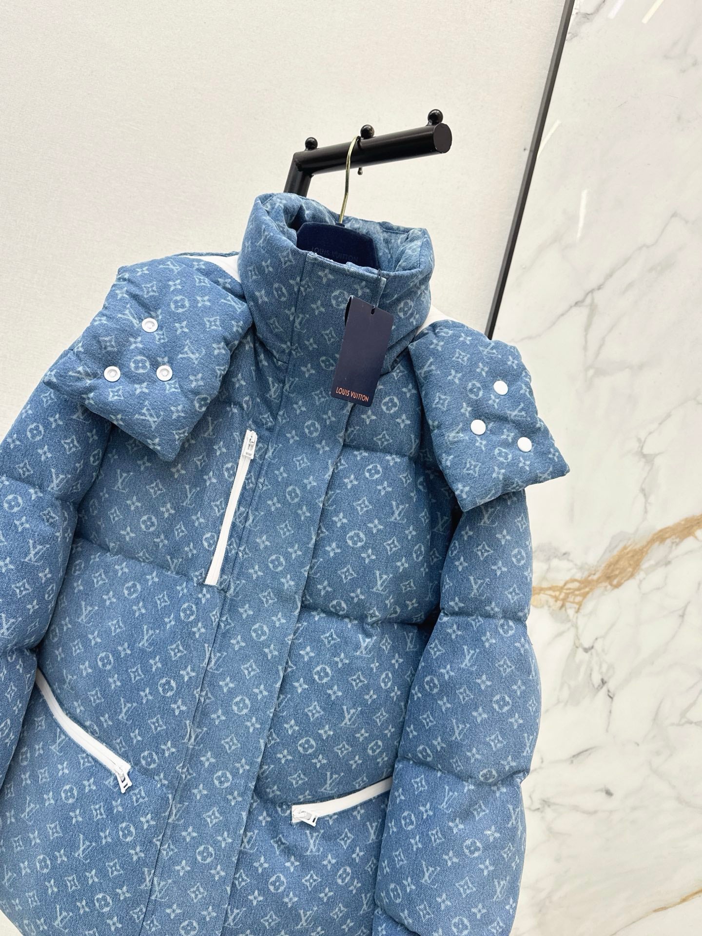 Louis 25fw denim down jacket