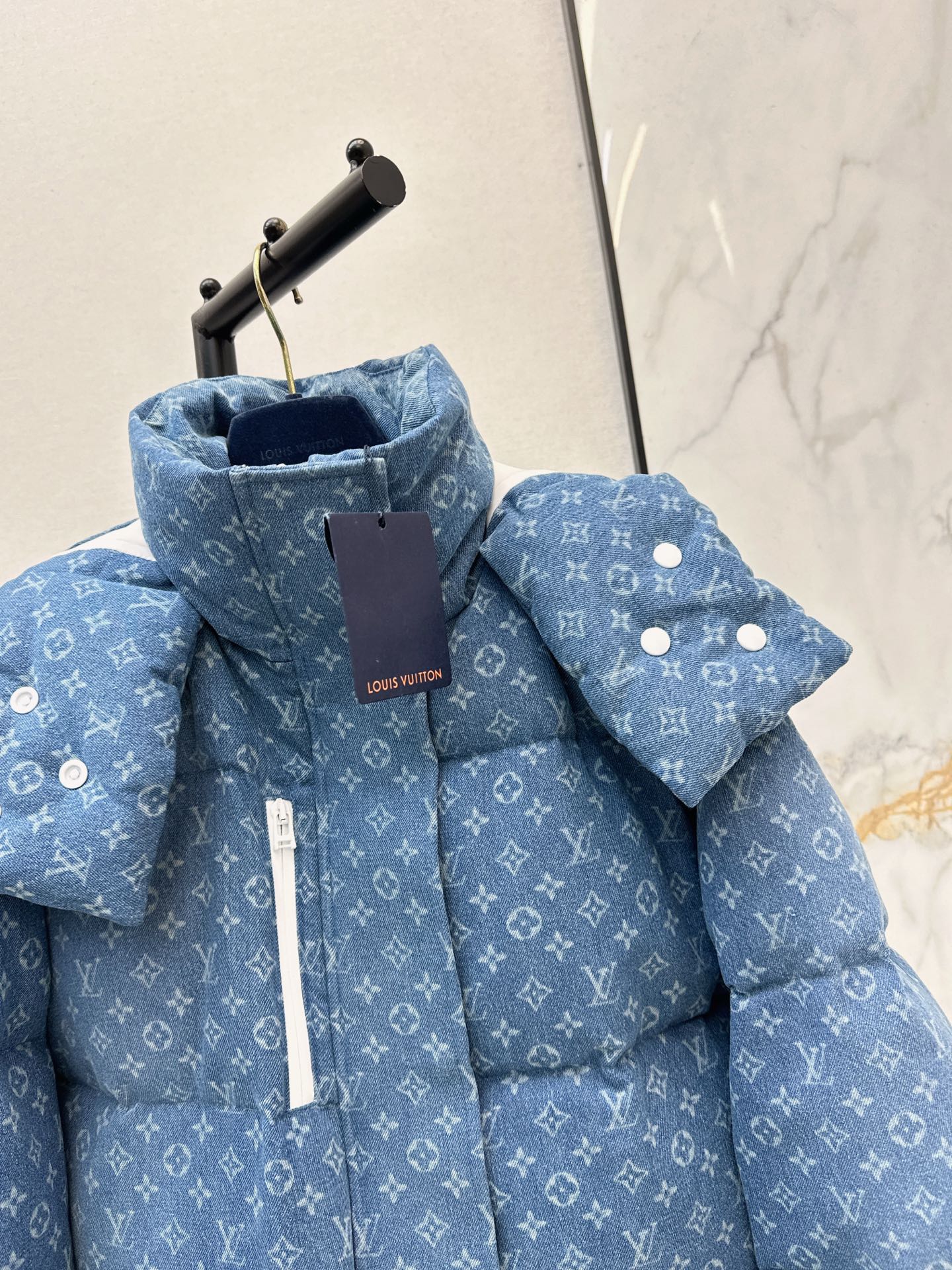 Louis 25fw denim down jacket