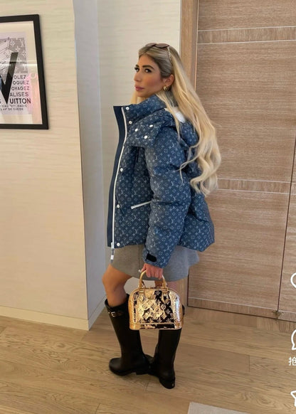 Louis 25fw denim down jacket