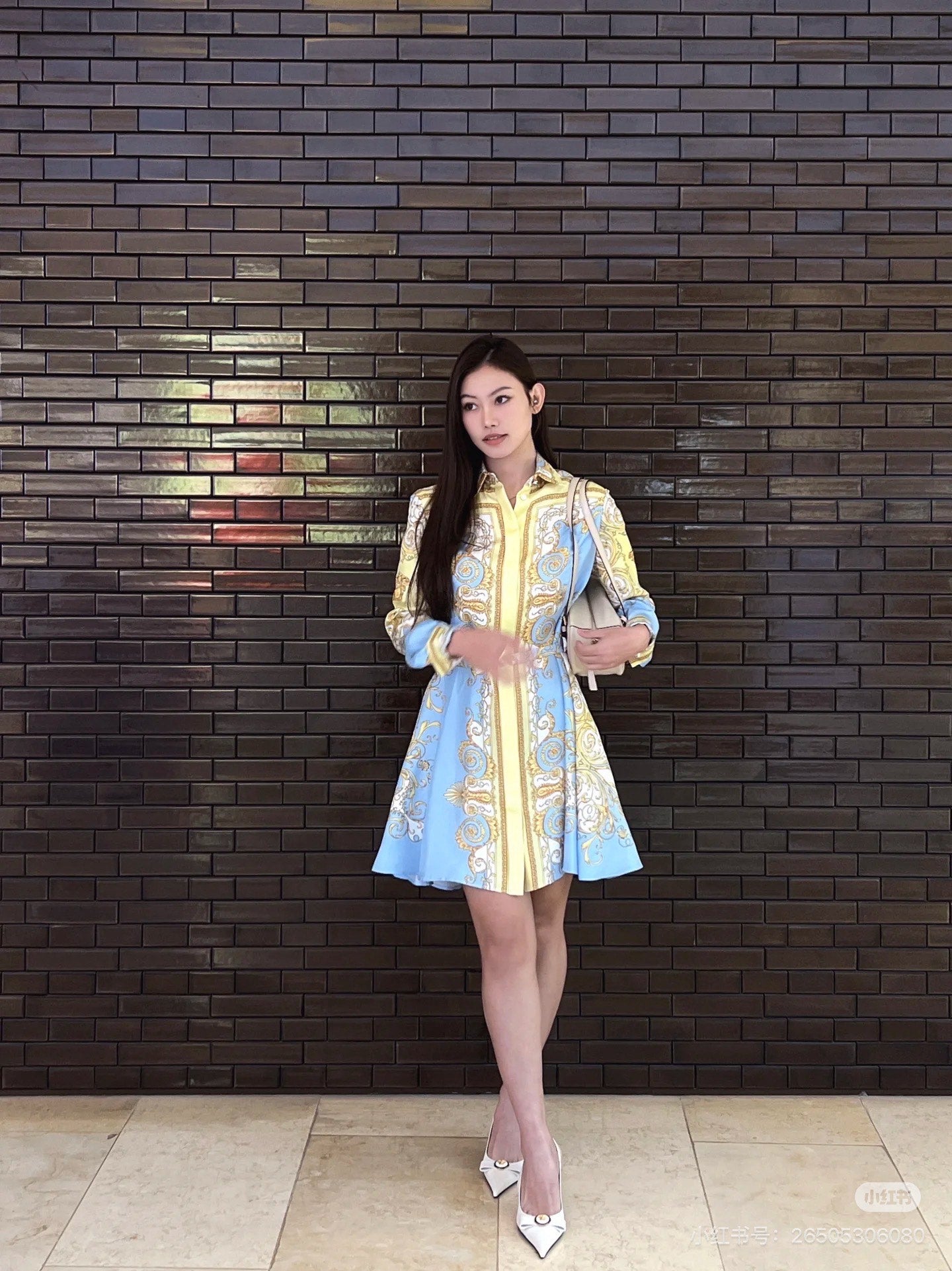 Vers 25fw print dress