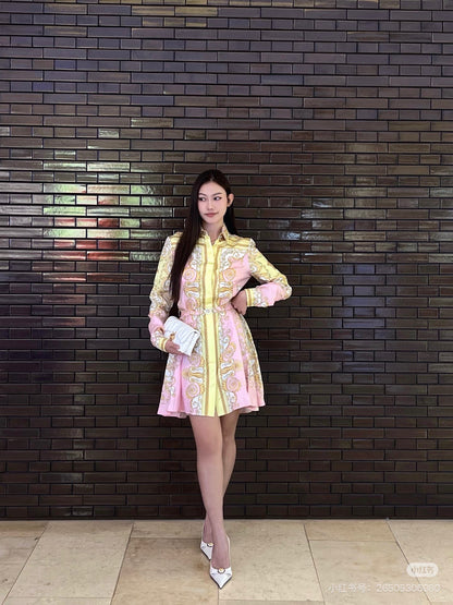 Vers 25fw print dress