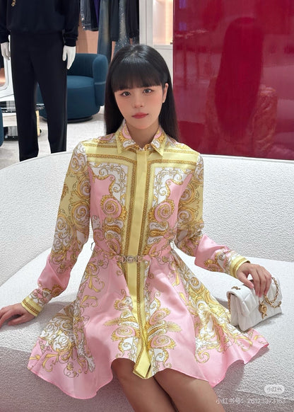 Vers 25fw print dress