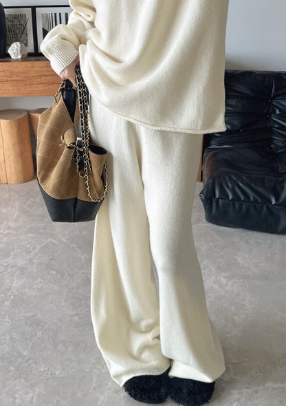 Brun 25fw knit suit sleeveless vest+sweater+pants set