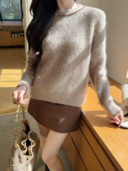 CD 25fw beading sweater
