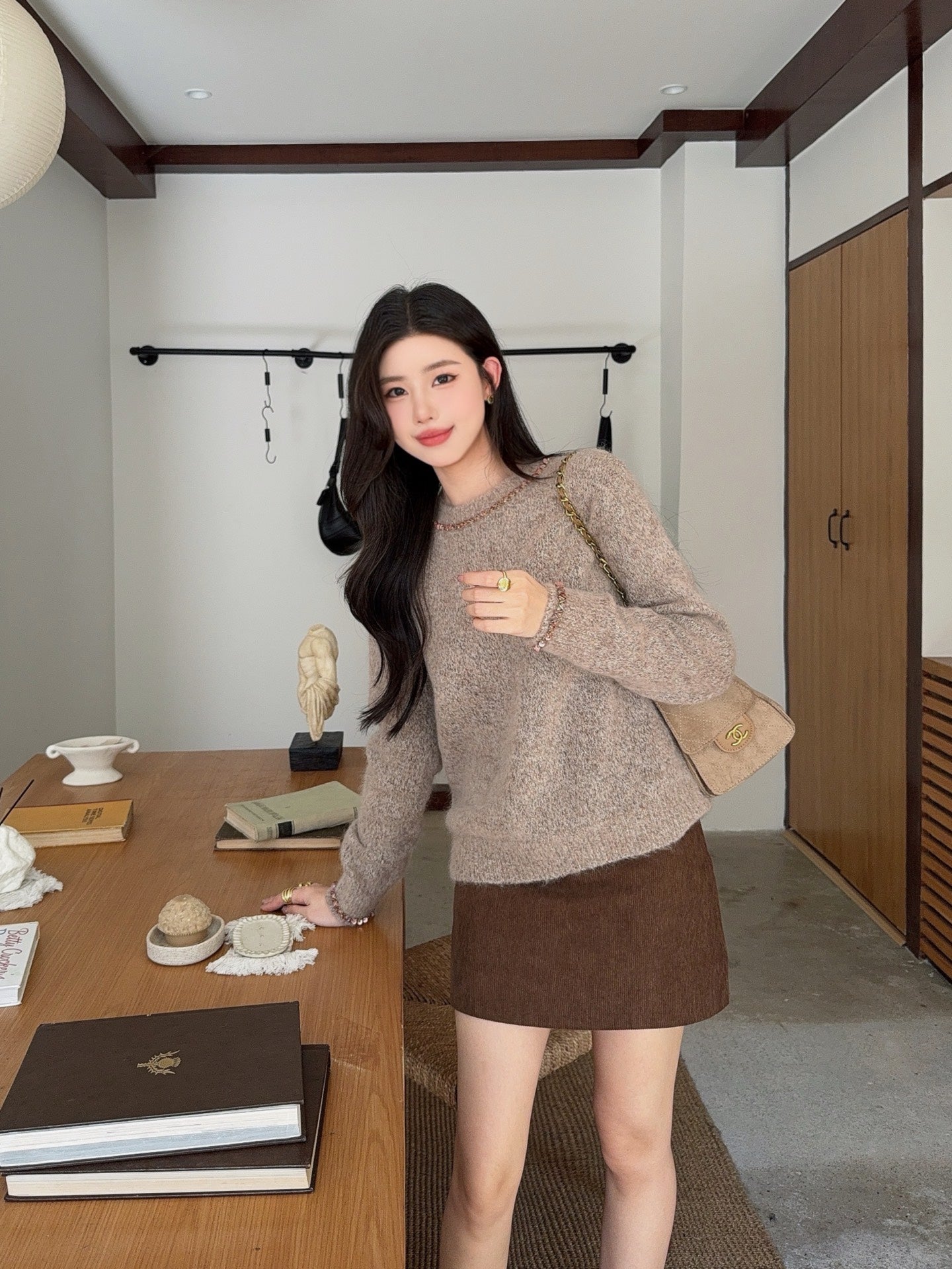 CD 25fw beading sweater