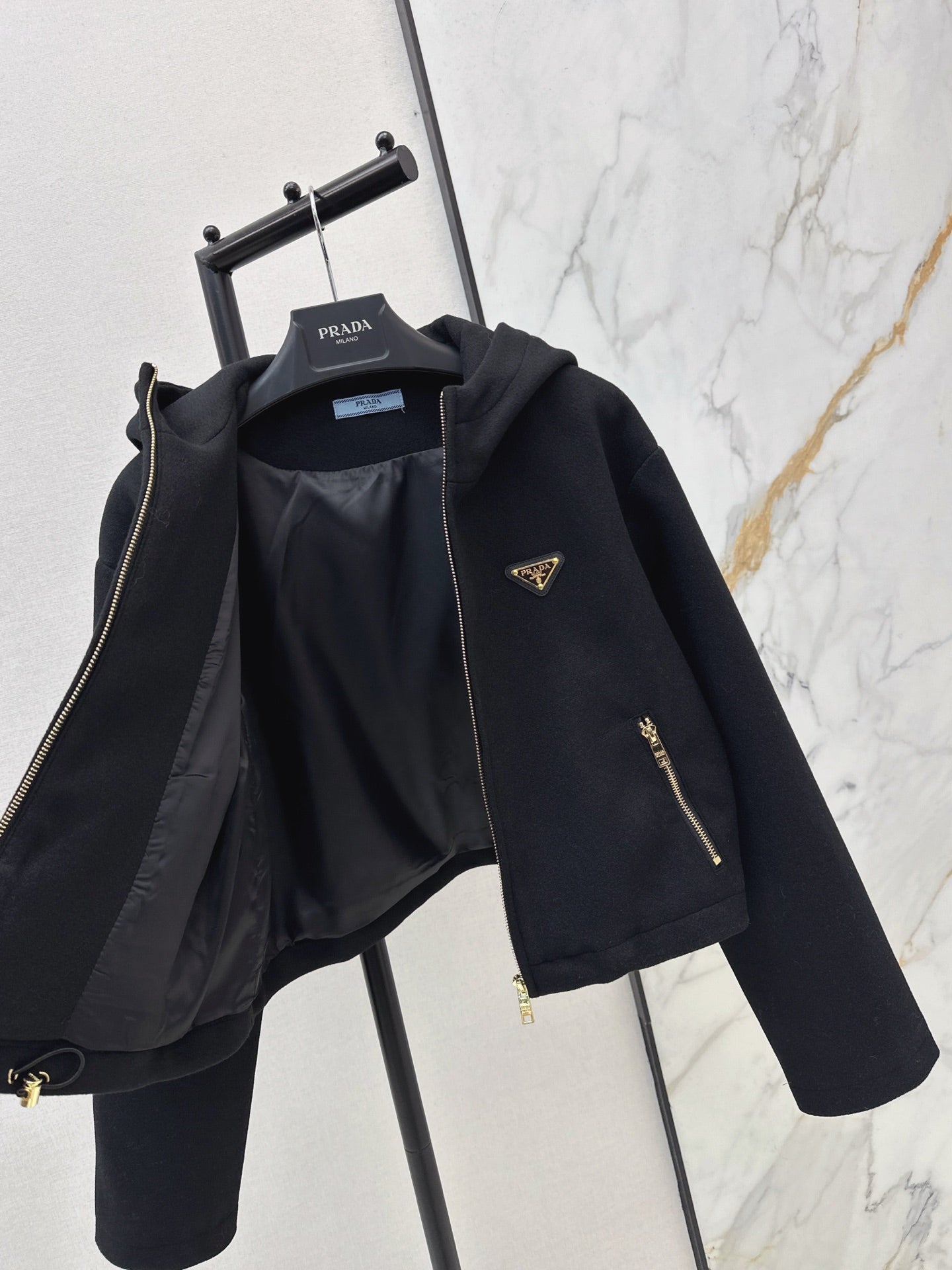 Prad 25fw hooded jacket