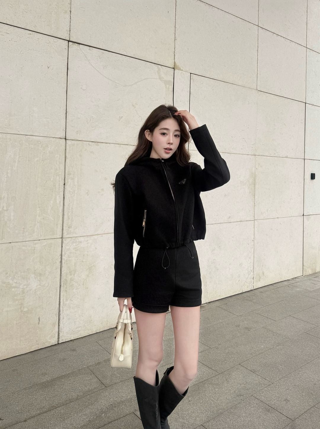 Prad 25fw hooded jacket