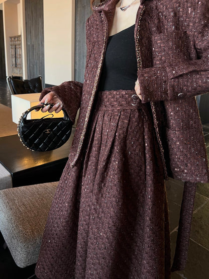 Chan 25fw woven skirt