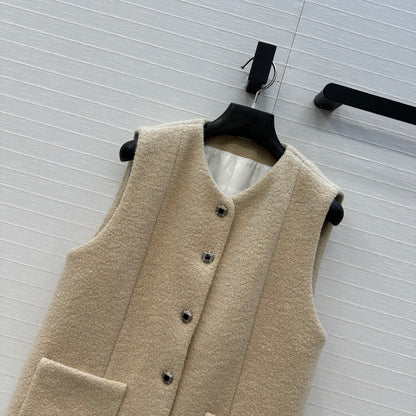 Chan 25fw woolen vest