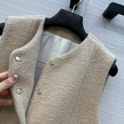 Chan 25fw woolen vest